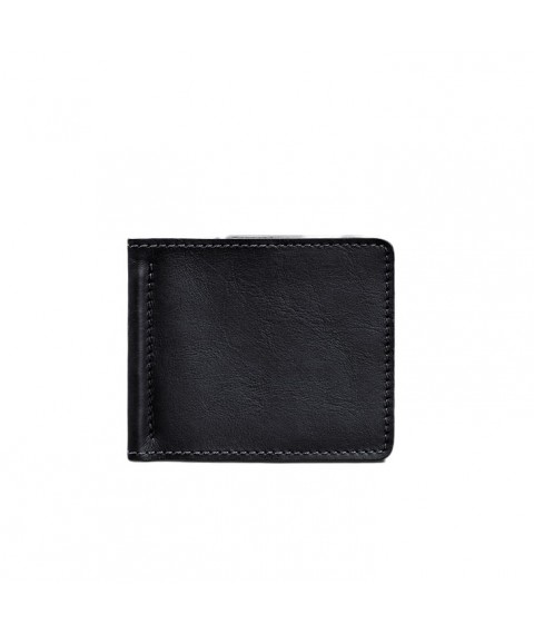 Men's leather wallet blue Crust 1.0 money clip