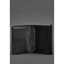 Кожаное портмоне 2.0 черное краст