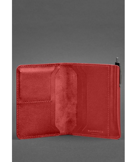 Leather wallet 2.0 red