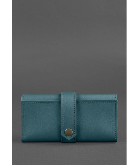Leather women's wallet 3.0 green Crust