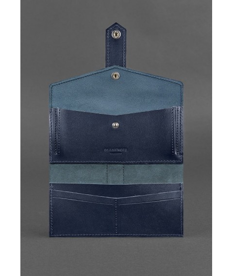 Leather wallet 3.0 dark blue