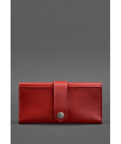 Leather women's wallet 3.0 red Krast