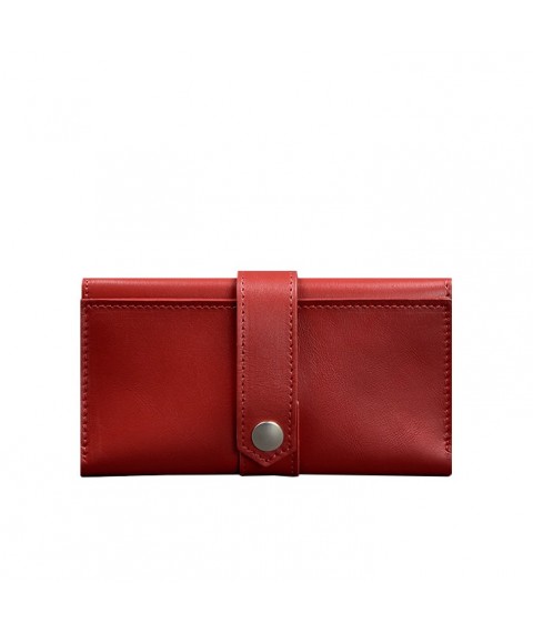 Leather women's wallet 3.0 red Krast