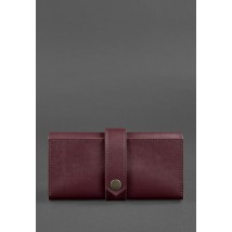 Leather women's wallet 3.0 burgundy Krast