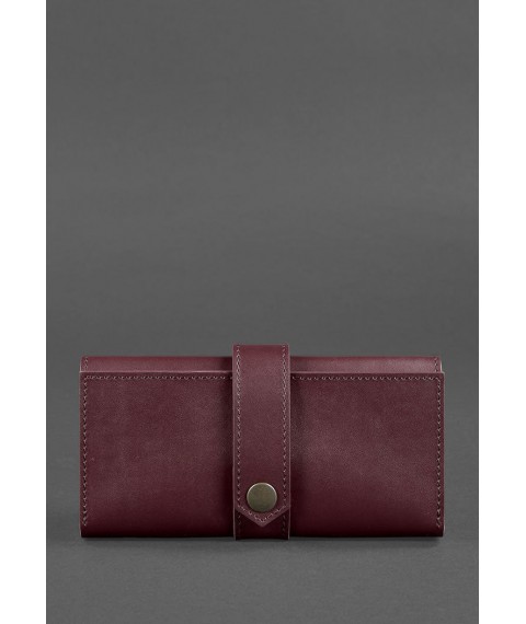 Leather women's wallet 3.0 burgundy Krast