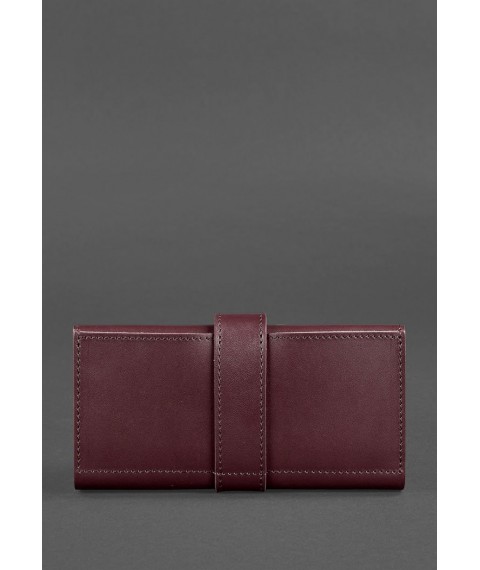 Leather women's wallet 3.0 burgundy Krast