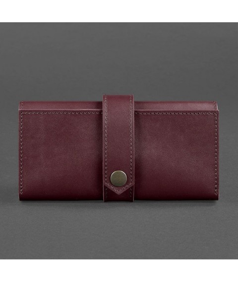 Leather women's wallet 3.0 burgundy Krast