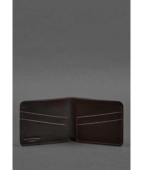 Men's leather wallet 4.1 (4 pockets) brown