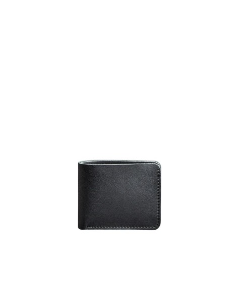 Чоловіче шкіряне портмоне 4.1 (4 кишені) чорне