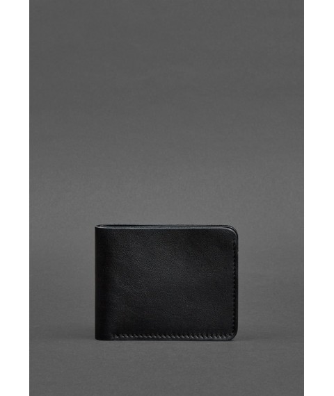 Men's leather wallet 4.1 (4 pockets) black