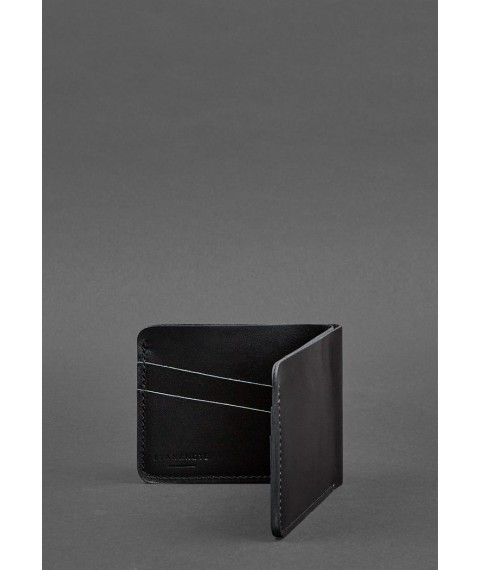 Men's leather wallet 4.1 (4 pockets) black