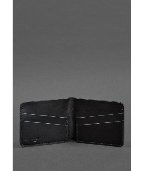 Men's leather wallet 4.1 (4 pockets) black