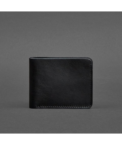 Men's leather wallet 4.1 (4 pockets) black