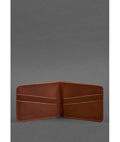 Men's leather wallet 4.1 (4 pockets) light brown