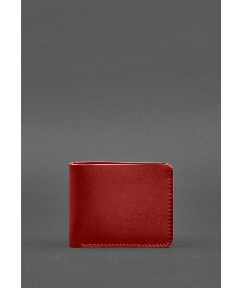 Leather wallet 4.1 (4 pockets) red