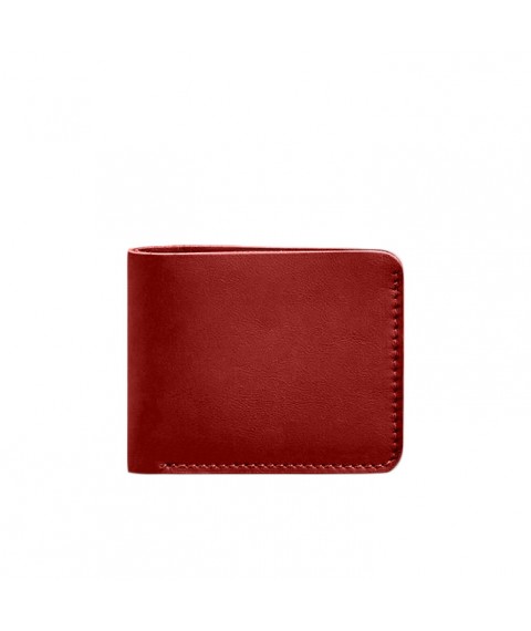 Шкіряне портмоне 4.1 (4 кишені) червоне