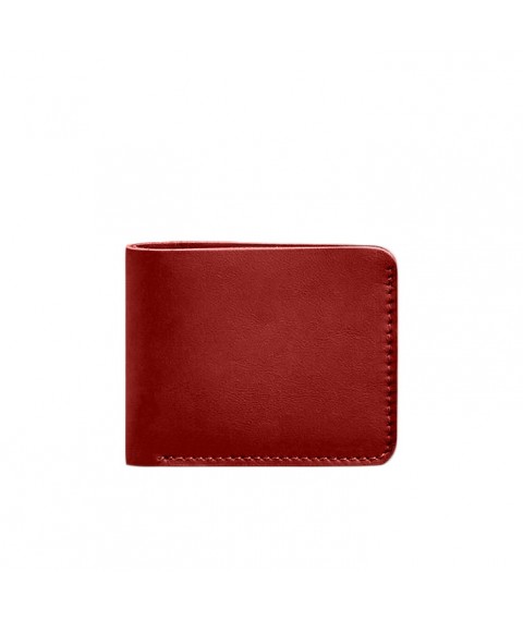 Leather wallet 4.1 (4 pockets) red