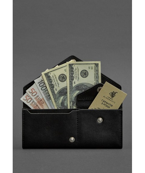 Women's leather wallet Kerry 1.0 black Krast