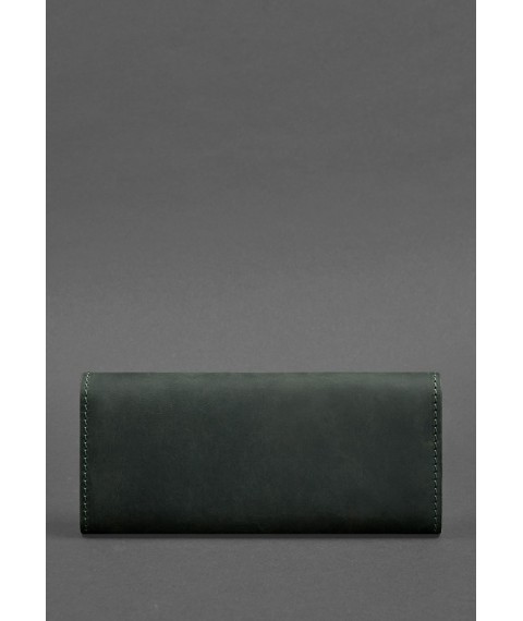 Women's leather wallet Kerry 1.0 green Crazy Horse