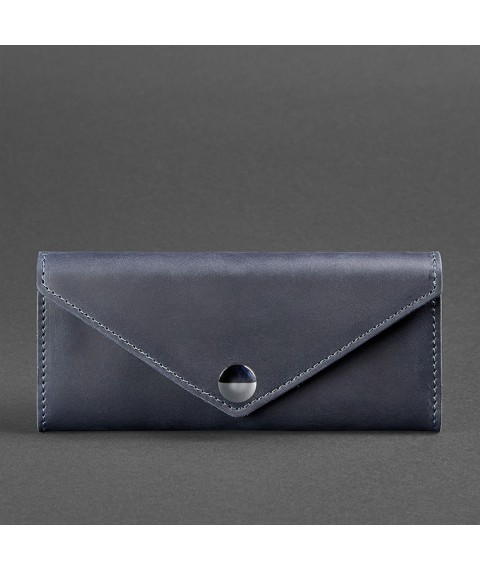 Жіночий шкіряний гаманець Керрі 1.0 синій