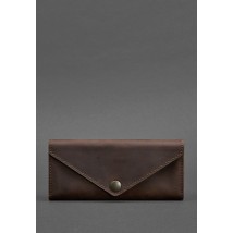 Жіночий шкіряний гаманець Керрі 1.0 темно-коричневий Crazy Horse