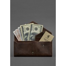 Жіночий шкіряний гаманець Керрі 1.0 темно-коричневий Crazy Horse