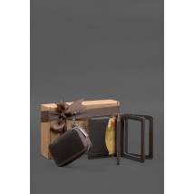Набор кожаных аксессуаров AUTO 2.0 темно-коричневый