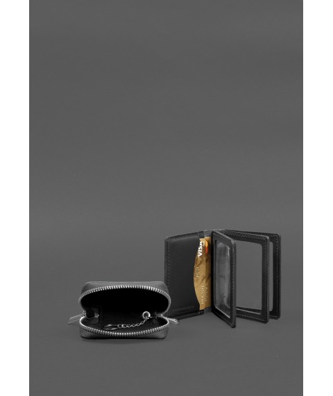 Set of leather accessories AUTO 2.0 Black