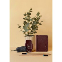 Set of leather accessories AUTO 1.0 burgundy