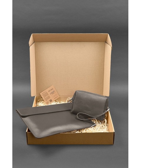 Leather set Mobile Universal dark beige