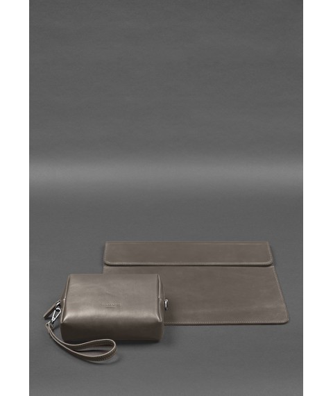 Leather set Mobile Universal dark beige