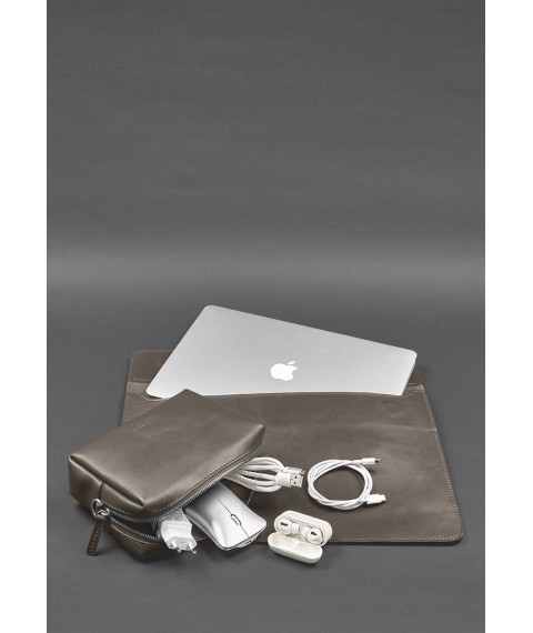 Leather set Mobile Universal dark beige