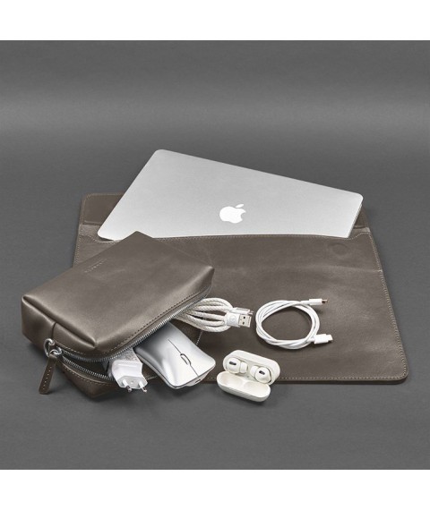 Leather set Mobile Universal dark beige