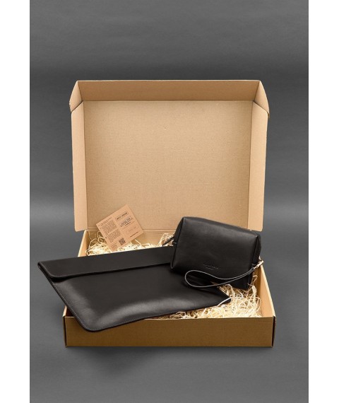 Leather set Mobile Universal dark brown