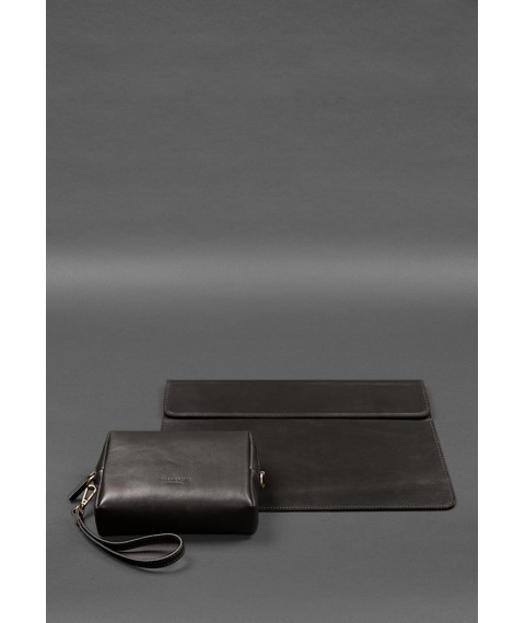 Leather set Mobile Universal dark brown