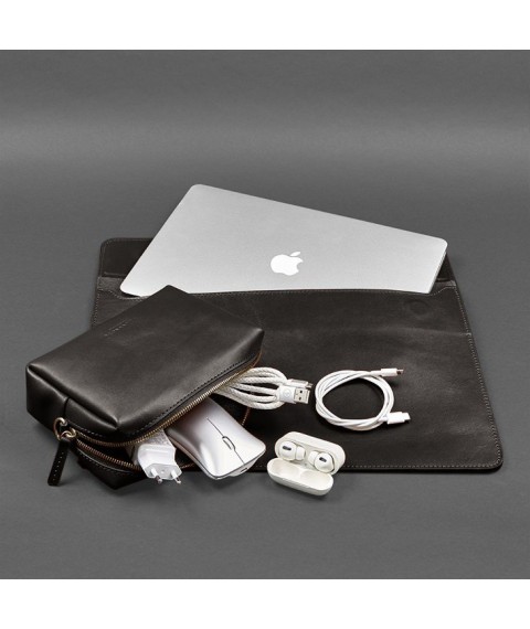Leather set Mobile Universal dark brown