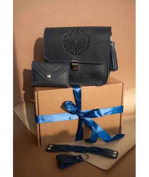 Women's gift set of leather accessories London