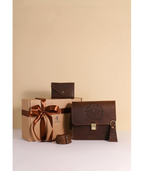 Women's gift set of leather accessories Munich