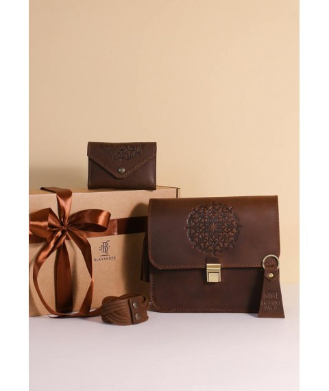 Women's gift set of leather accessories Munich