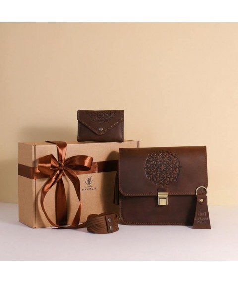 Women's gift set of leather accessories Munich