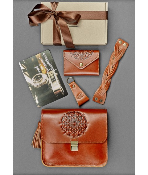 Women's gift set of leather accessories Budapest