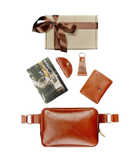 Gift set of leather accessories Lisbon
