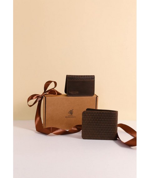 Men's leather accessories gift set Beijing