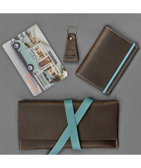 Set of leather accessories for the traveler Florence