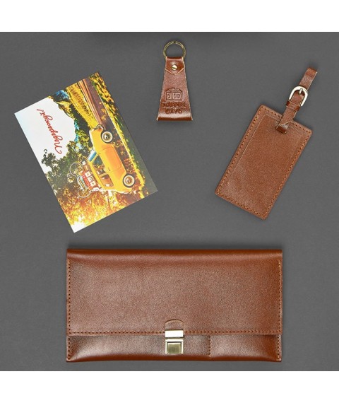 A set of leather accessories for the Buenos Aires traveler