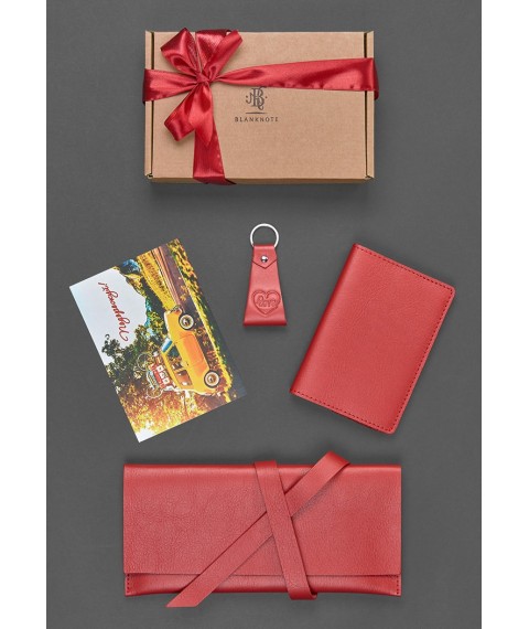 A set of leather accessories for the traveler Madrid