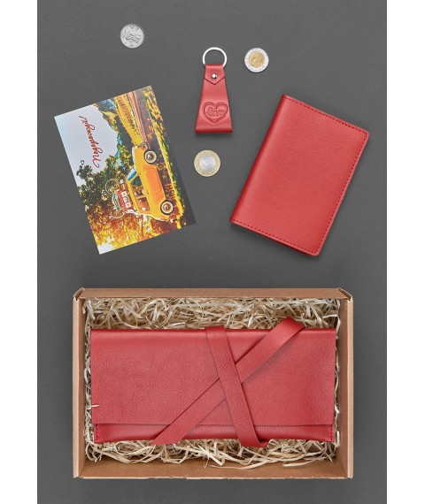 A set of leather accessories for the traveler Madrid