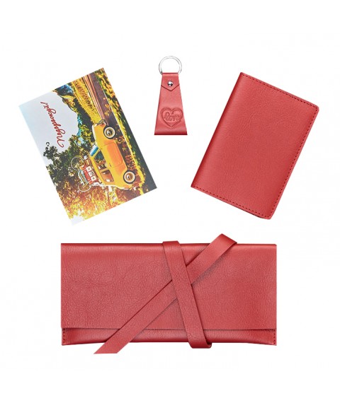 A set of leather accessories for the traveler Madrid