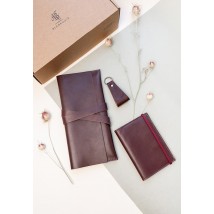 A set of leather accessories for the traveler Venice Crust