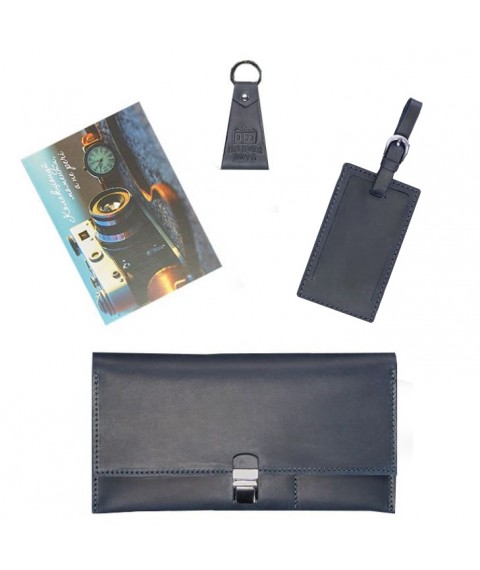 A set of leather accessories for the traveler Naples